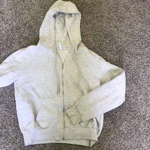H&M heather grey zipped hoodie